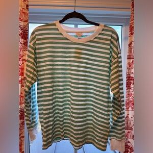 J Crew striped long sleeve shirt size medium